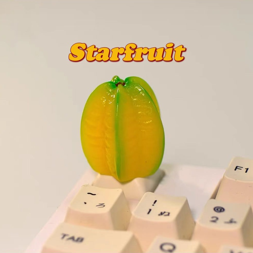 Cute Star Fruit Japanese Artisan Keycaps Coolest Keycaps Gifts